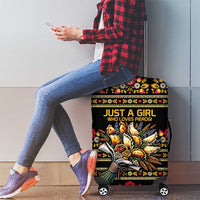 Gold Pierogi Flowers Over Dumplings Luggage Cover
