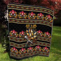 Gold Pierogi Flowers Over Dumplings Quilt