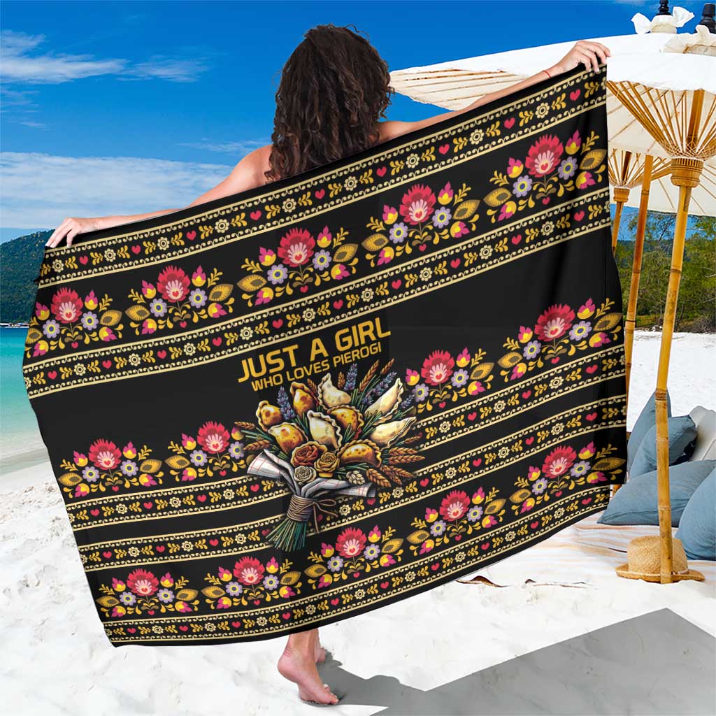 Gold Pierogi Flowers Over Dumplings Sarong