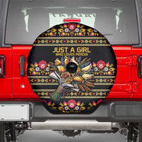 Gold Pierogi Flowers Over Dumplings Spare Tire Cover