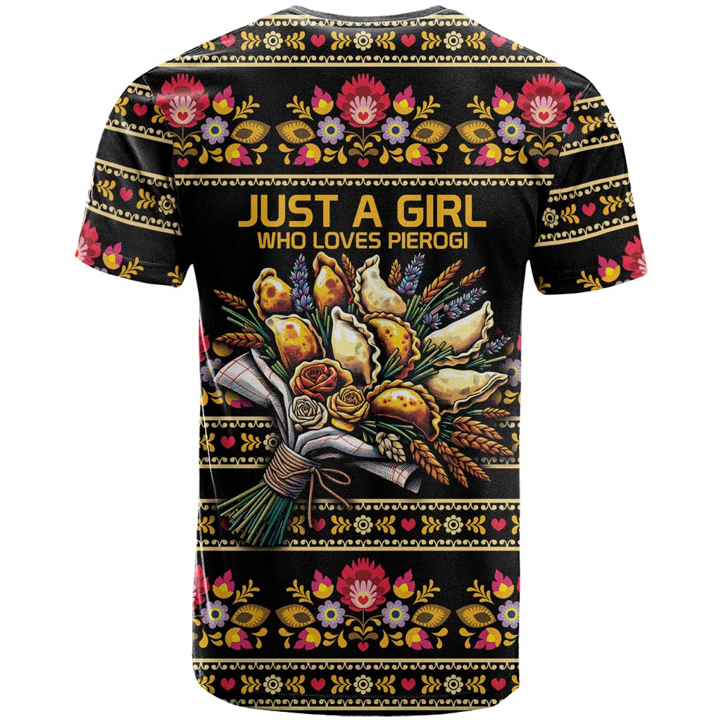 Gold Pierogi Flowers Over Dumplings T Shirt