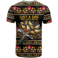 Gold Pierogi Flowers Over Dumplings T Shirt