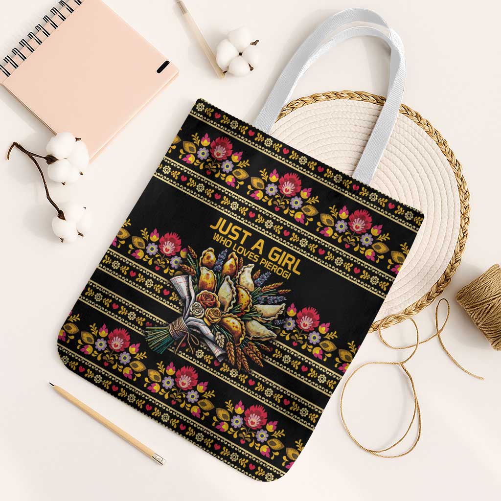 Gold Pierogi Flowers Over Dumplings Tote Bag