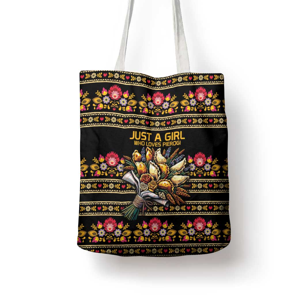 Gold Pierogi Flowers Over Dumplings Tote Bag