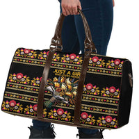 Gold Pierogi Flowers Over Dumplings Travel Bag