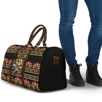Gold Pierogi Flowers Over Dumplings Travel Bag