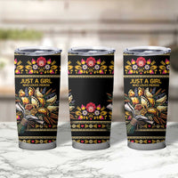 Gold Pierogi Flowers Over Dumplings Tumbler Cup