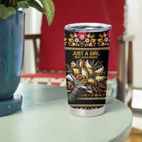 Gold Pierogi Flowers Over Dumplings Tumbler Cup