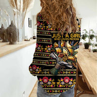 Gold Pierogi Flowers Over Dumplings Women Casual Shirt