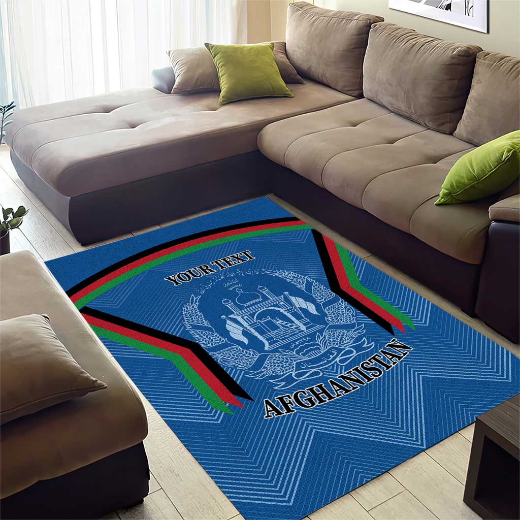 Custom Afghanistan Cricket Area Rug Afghan Coat Of Arm with Special Flag LT9 - Wonder Print Shop