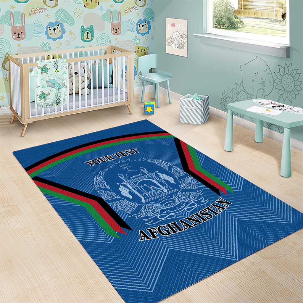 Custom Afghanistan Cricket Area Rug Afghan Coat Of Arm with Special Flag LT9 - Wonder Print Shop