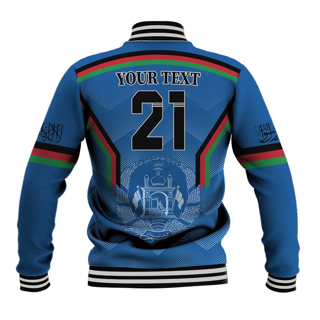 Custom Afghanistan Cricket Baseball Jacket Afghan Coat Of Arm with Special Flag LT9 - Wonder Print Shop