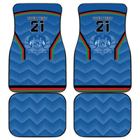 Custom Afghanistan Cricket Car Mats Afghan Coat Of Arm with Special Flag LT9 - Wonder Print Shop