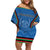 Custom Afghanistan Cricket Family Matching Off Shoulder Short Dress and Hawaiian Shirt Afghan Coat Of Arm with Special Flag LT9 - Wonder Print Shop
