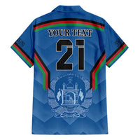 Custom Afghanistan Cricket Family Matching Short Sleeve Bodycon Dress and Hawaiian Shirt Afghan Coat Of Arm with Special Flag - Wonder Print Shop