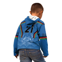 Custom Afghanistan Cricket Kid Hoodie Afghan Coat Of Arm with Special Flag - Wonder Print Shop