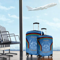 Custom Afghanistan Cricket Luggage Cover Afghan Coat Of Arm with Special Flag - Wonder Print Shop