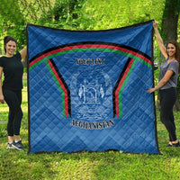 Custom Afghanistan Cricket Quilt Afghan Coat Of Arm with Special Flag - Wonder Print Shop