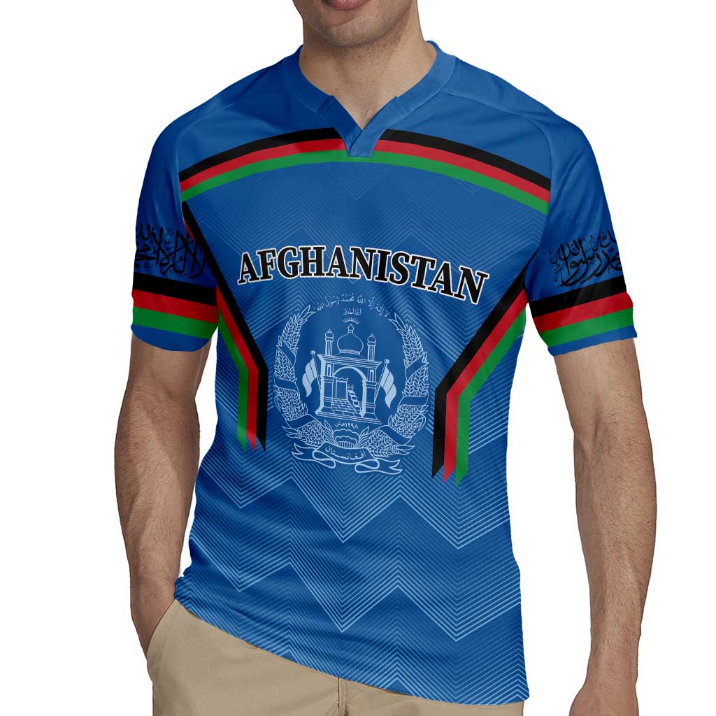 Custom Afghanistan Cricket Rugby Jersey Afghan Coat Of Arm with Special Flag - Wonder Print Shop