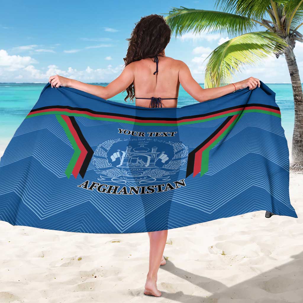 Custom Afghanistan Cricket Sarong Afghan Coat Of Arm with Special Flag - Wonder Print Shop