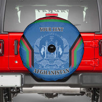 Custom Afghanistan Cricket Spare Tire Cover Afghan Coat Of Arm with Special Flag - Wonder Print Shop