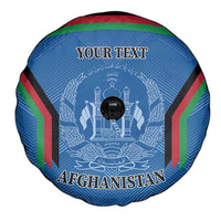 Custom Afghanistan Cricket Spare Tire Cover Afghan Coat Of Arm with Special Flag - Wonder Print Shop