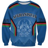 Custom Afghanistan Cricket Sweatshirt Afghan Coat Of Arm with Special Flag - Wonder Print Shop
