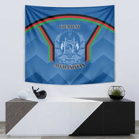 Custom Afghanistan Cricket Tapestry Afghan Coat Of Arm with Special Flag - Wonder Print Shop
