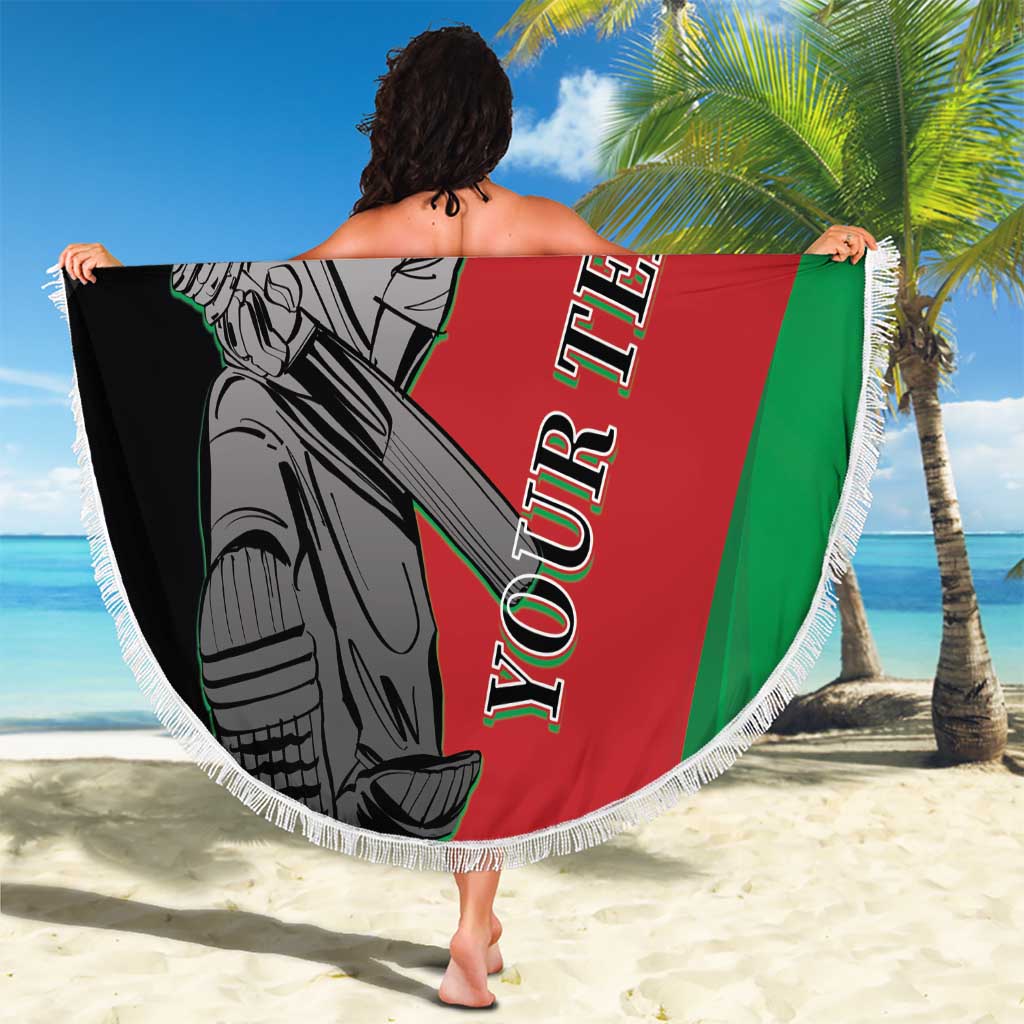 Custom Afghanistan Cricket Beach Blanket Sporty Version LT9 - Wonder Print Shop