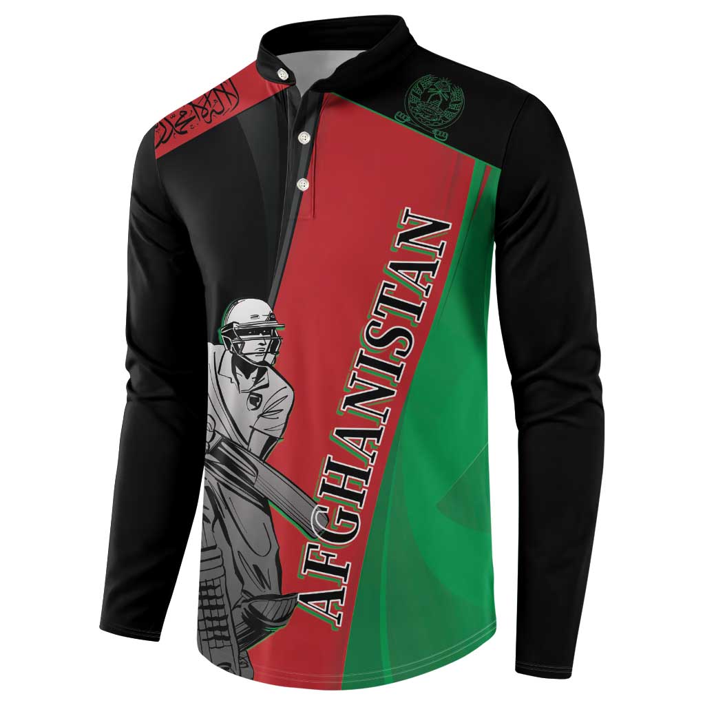 Custom Afghanistan Cricket Button Sweatshirt Sporty Version LT9 - Wonder Print Shop