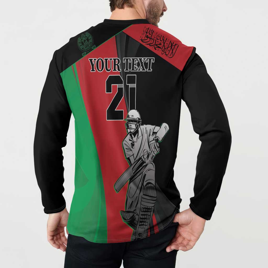 Custom Afghanistan Cricket Button Sweatshirt Sporty Version LT9 - Wonder Print Shop
