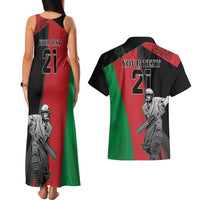 Custom Afghanistan Cricket Couples Matching Tank Maxi Dress and Hawaiian Shirt Sporty Version LT9 - Wonder Print Shop