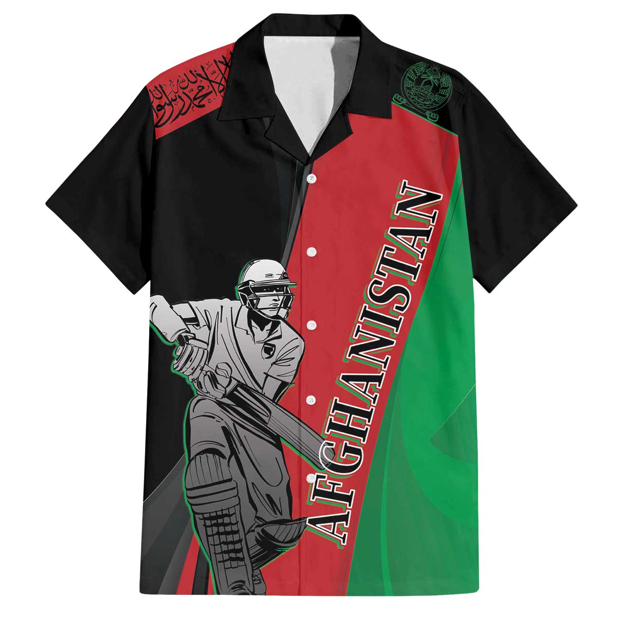 Custom Afghanistan Cricket Family Matching Puletasi and Hawaiian Shirt Sporty Version - Wonder Print Shop
