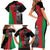 Custom Afghanistan Cricket Family Matching Short Sleeve Bodycon Dress and Hawaiian Shirt Sporty Version - Wonder Print Shop