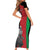 Custom Afghanistan Cricket Family Matching Short Sleeve Bodycon Dress and Hawaiian Shirt Sporty Version - Wonder Print Shop