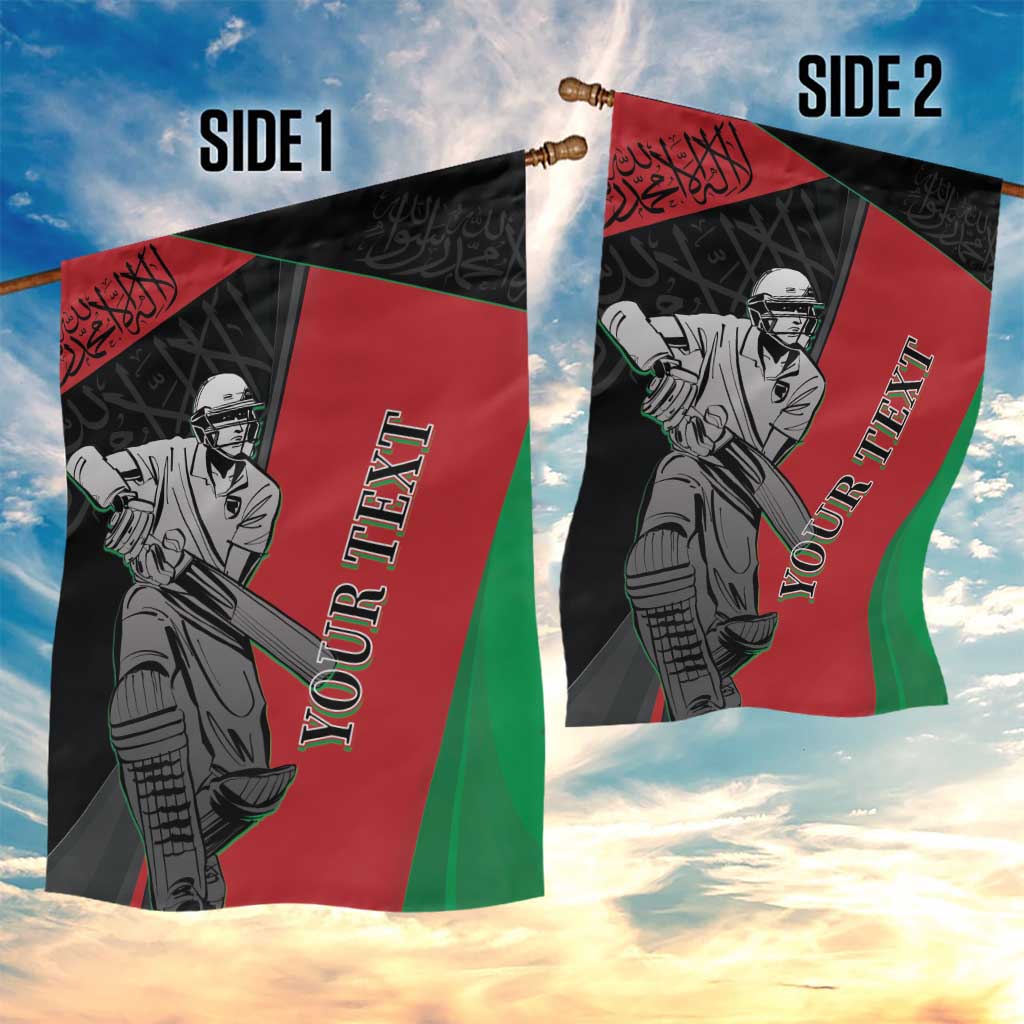 Custom Afghanistan Cricket Garden Flag Sporty Version - Wonder Print Shop