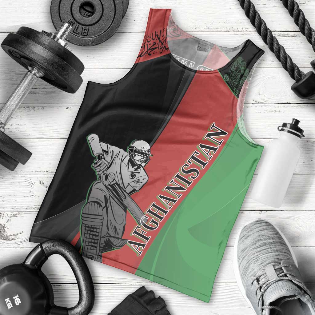 Custom Afghanistan Cricket Men Tank Top Sporty Version - Wonder Print Shop
