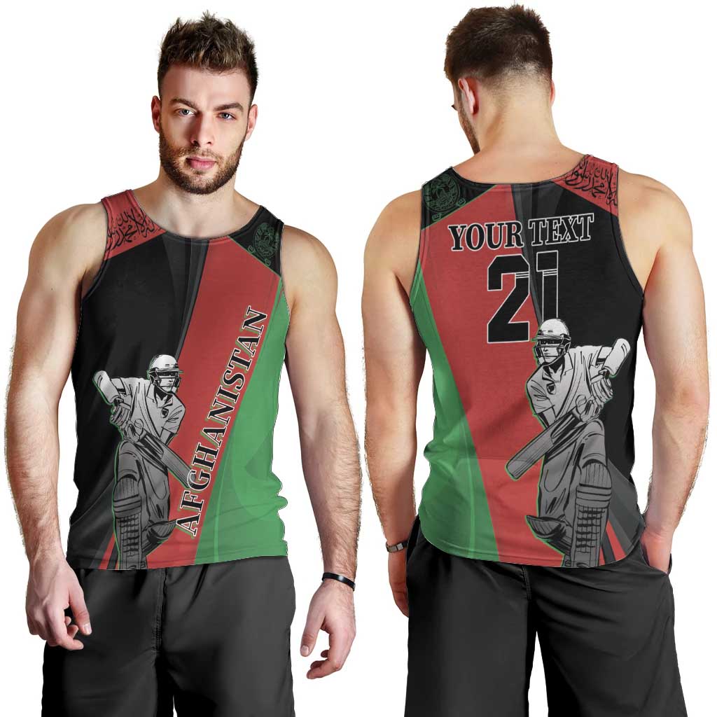 Custom Afghanistan Cricket Men Tank Top Sporty Version - Wonder Print Shop