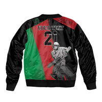 Custom Afghanistan Cricket Sleeve Zip Bomber Jacket Sporty Version - Wonder Print Shop