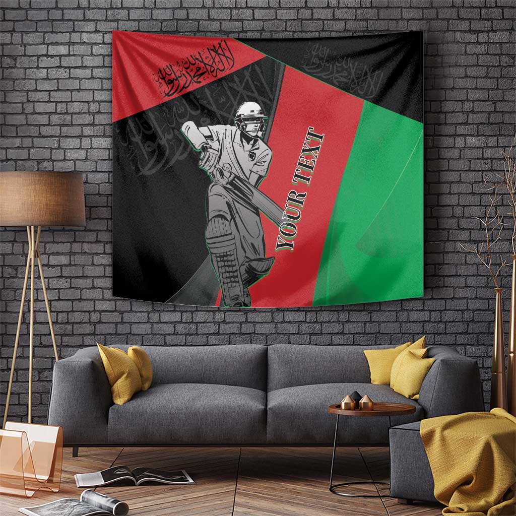 Custom Afghanistan Cricket Tapestry Sporty Version - Wonder Print Shop