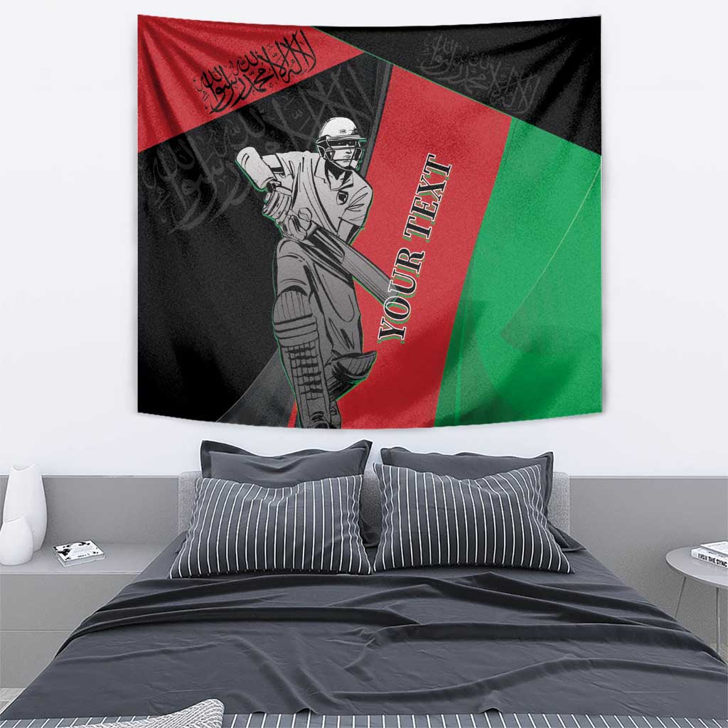 Custom Afghanistan Cricket Tapestry Sporty Version - Wonder Print Shop