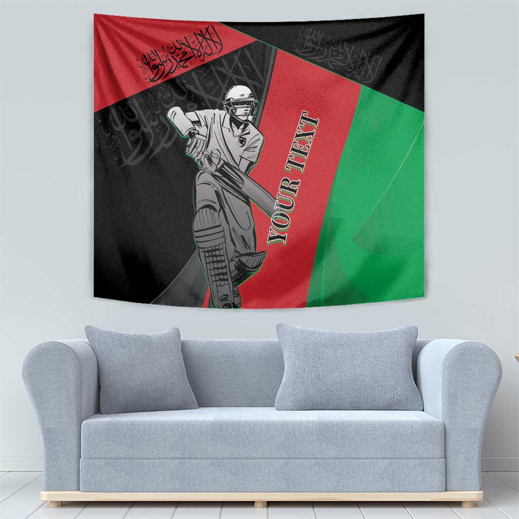 Custom Afghanistan Cricket Tapestry Sporty Version - Wonder Print Shop
