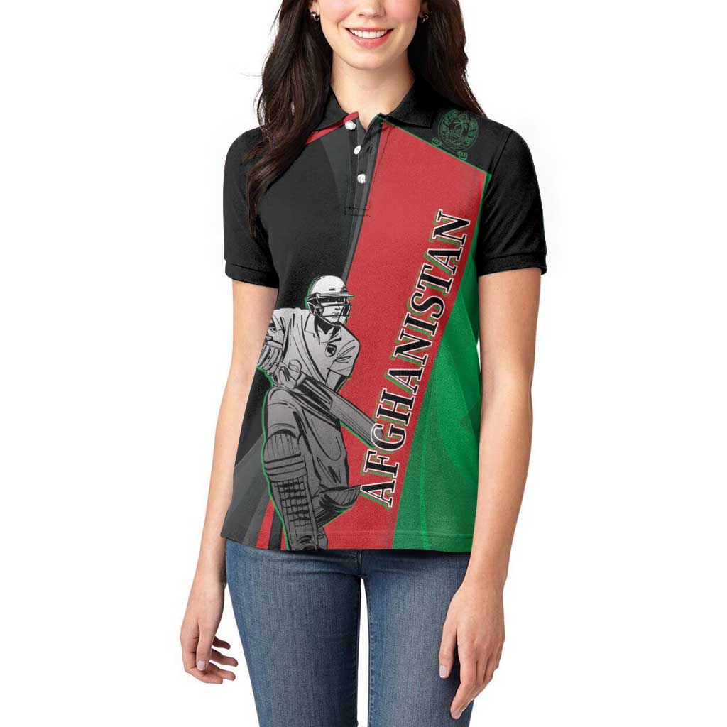 Custom Afghanistan Cricket Women Polo Shirt Sporty Version - Wonder Print Shop