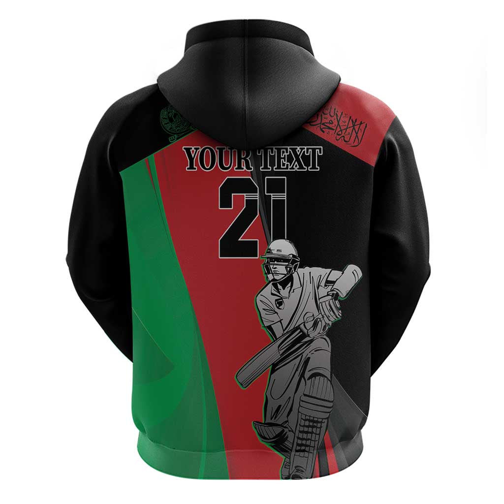 Custom Afghanistan Cricket Zip Hoodie Sporty Version - Wonder Print Shop