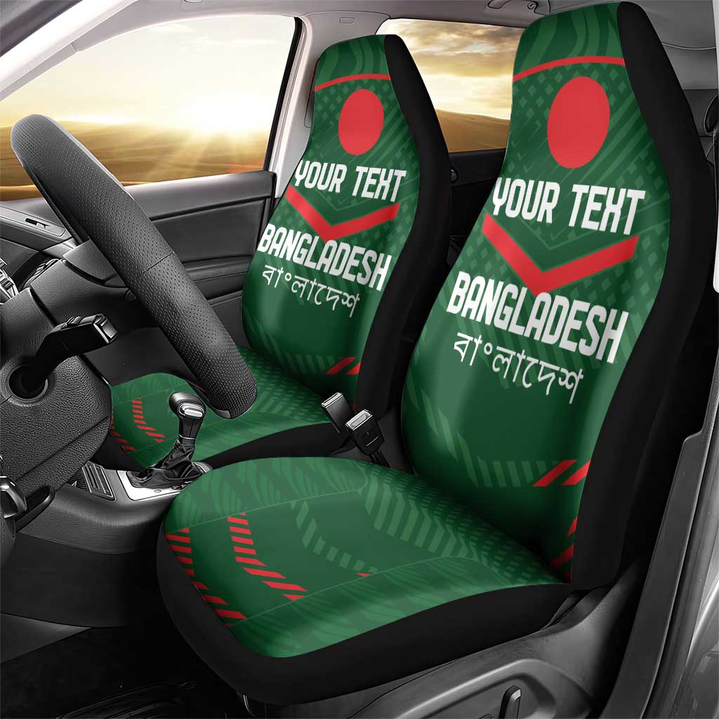 Custom Bangladesh Cricket Car Seat Cover Go Tigers Sporty Version LT9 - Wonder Print Shop