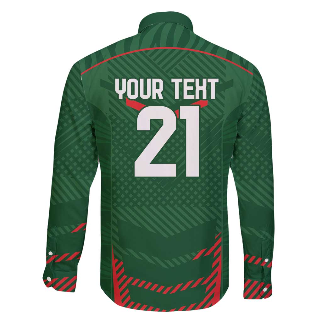 Custom Bangladesh Cricket Family Matching Long Sleeve Bodycon Dress and Hawaiian Shirt Go Tigers Sporty Version LT9 - Wonder Print Shop