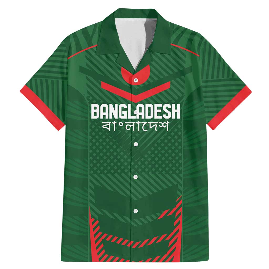 Custom Bangladesh Cricket Family Matching Mermaid Dress and Hawaiian Shirt Go Tigers Sporty Version LT9 - Wonder Print Shop