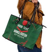 Custom Bangladesh Cricket Leather Tote Bag Go Tigers Sporty Version - Wonder Print Shop