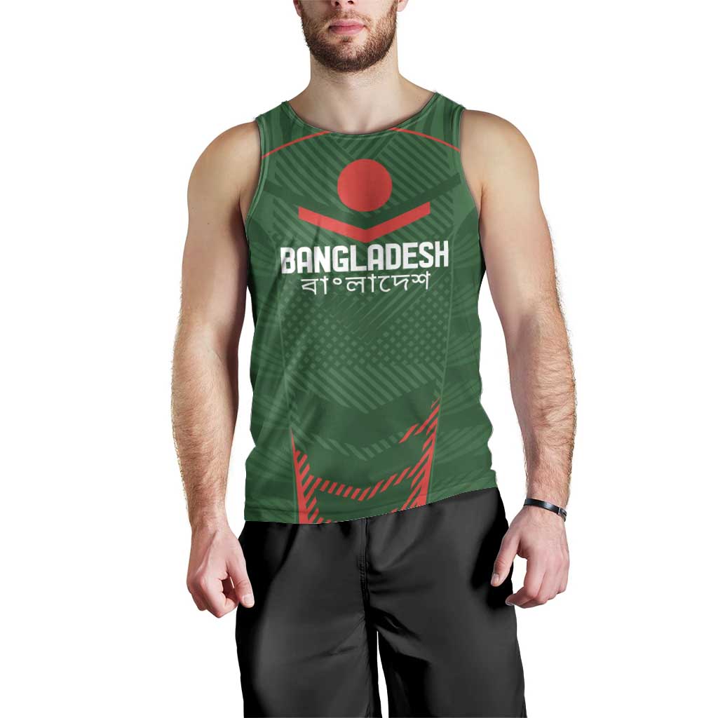Custom Bangladesh Cricket Men Tank Top Go Tigers Sporty Version - Wonder Print Shop