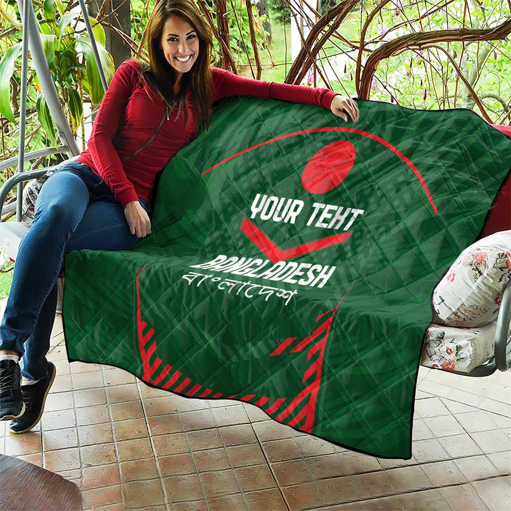 Custom Bangladesh Cricket Quilt Go Tigers Sporty Version - Wonder Print Shop